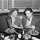 Movie Star Rita Hayworth and actor director Orson Welles, dining at the Hollywood Brown Derby, August 12, 1943, are partners in a Magic Tent Show put on for the Benefit of service men. (AP Photo)